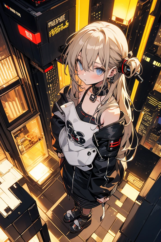 Highest quality, masterpiece, Ultra-high resolution,A man and a woman standing on top of a building overlooking the city at night,Neon Town, cyber punk vibe, cyber punk art style, cyber punk vibes, digital cyber punk - anime art, cyber punk themed art, cyber punk anime art, digital cyber punk anime art, in cyber punk style, cyber punk artstyle, has cyber punk style, anime cyber punk art, in cyber punk city, cyber punk art, cyber punk))), cyber punk style, style of cyber punk