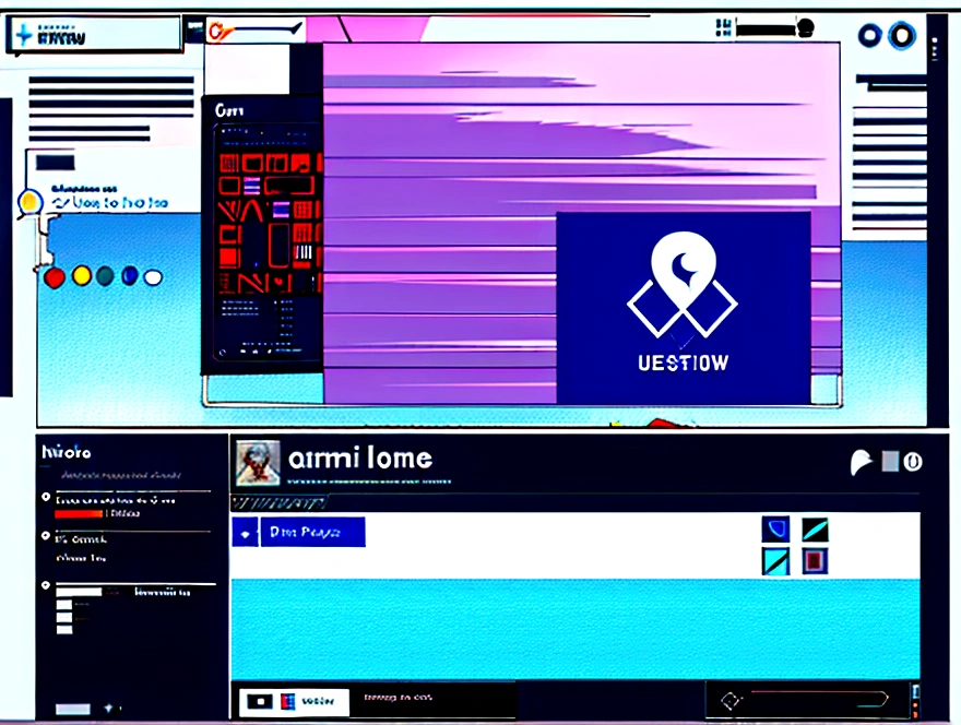 Design a q version game UI interface