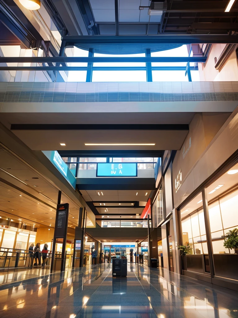 Airport Lobby、Horizontal angle