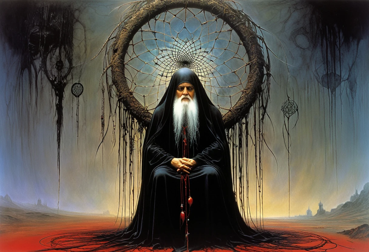 (Masterpiece, best quality), (lo Gothic), Dream Catcher, Vampir, (HG giger, Art by Hermann Nitsch, Beksinski, Dariusz Zawadzki, giger, zdzislaw beksinski)
