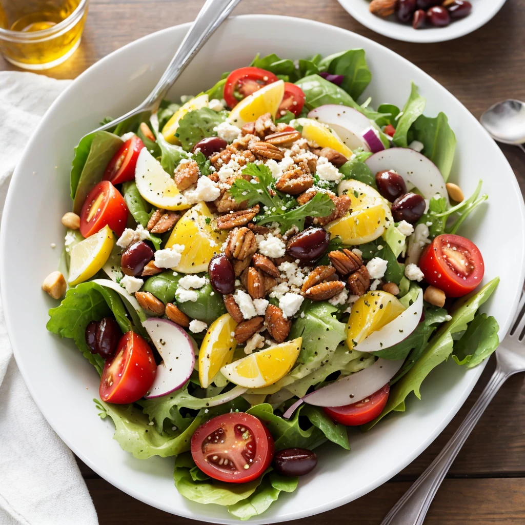Delicious Mediterranean salad