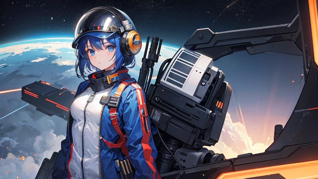 Girl in pilot suit(Bring a helmet),I'm showing my back here(Just turn your head),sf(universe)