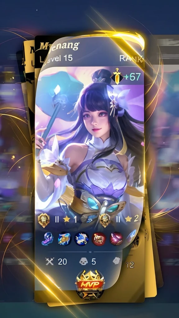 The image features a character from the mobile game \"Genshin Impact\" showcasing her abilities.