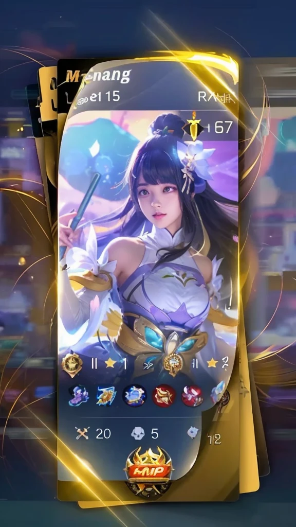 The image features a character from the mobile game \"Genshin Impact\" showcasing her abilities.