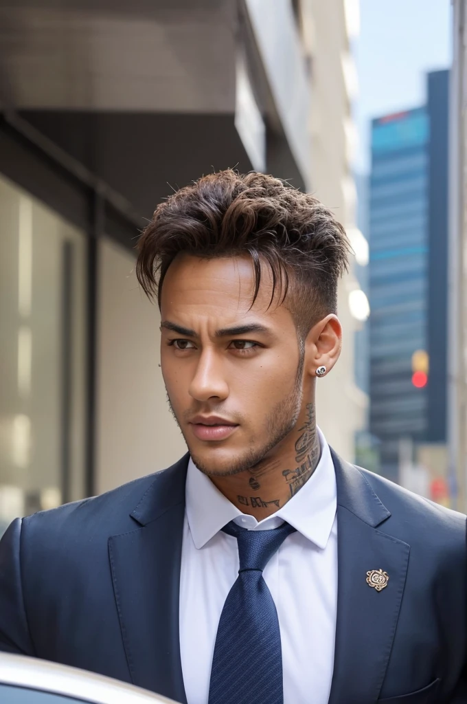 Handsome businessman who looks like Neymar