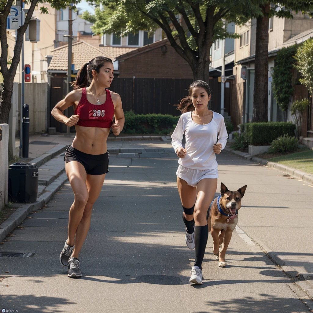 A poor dog was seen running along the street with a medisin cover 