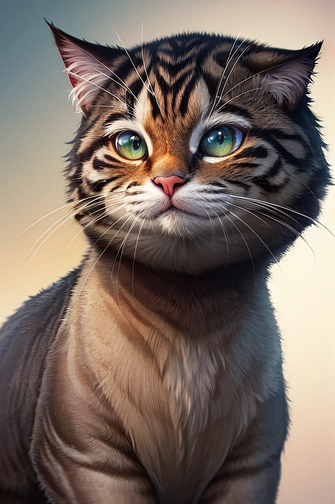 (Dark Environment:0.8),masterpiece, high quality, Absurd resolution, Digital Painting (artwork), Dagashi, Yeah,Kiyosan,(Humanity,Fluffy fur,Character Focus:1.1),Humanity male cat,short hair,Portraiture, Bright Eyes,Panorama,Character Focus.(Detailed Background:0.7),...