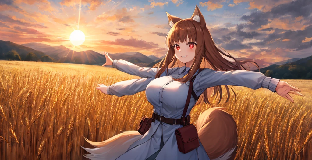 19:35:32 
Expires in 13 Day(s)
masterpiece, best quality, (vibrant colors, hdr,) ((holo)), LARGER HUGE MASSIVE BREASTS, spice and wolf, 1girl, animal ears wolf ears, wolf girl, wolf tail, long hair, brown hair, smile, red eyes, slit pupils, pouch, sky, scenic clouds, dust cloud, , sun in the middle of image, sun rays, outstretched arms, spread arms, extremely detailed wheat, farm , sunset with hyperreallistic detailed 3d volumetric clouds with clear sky, graphite \(medium\), sketch, smoke in background <lora:holoSpiceAndWolf_v3, reverse bunny suit