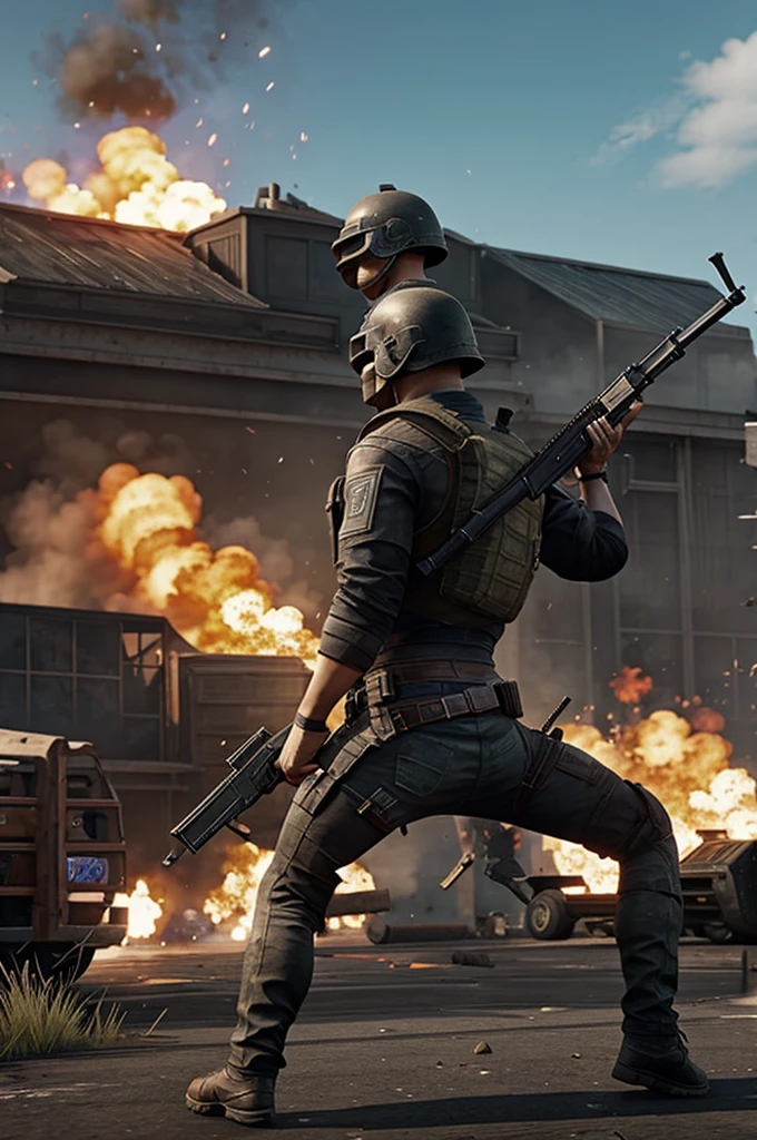 Image of PUBG mobile video games that say strikepubg