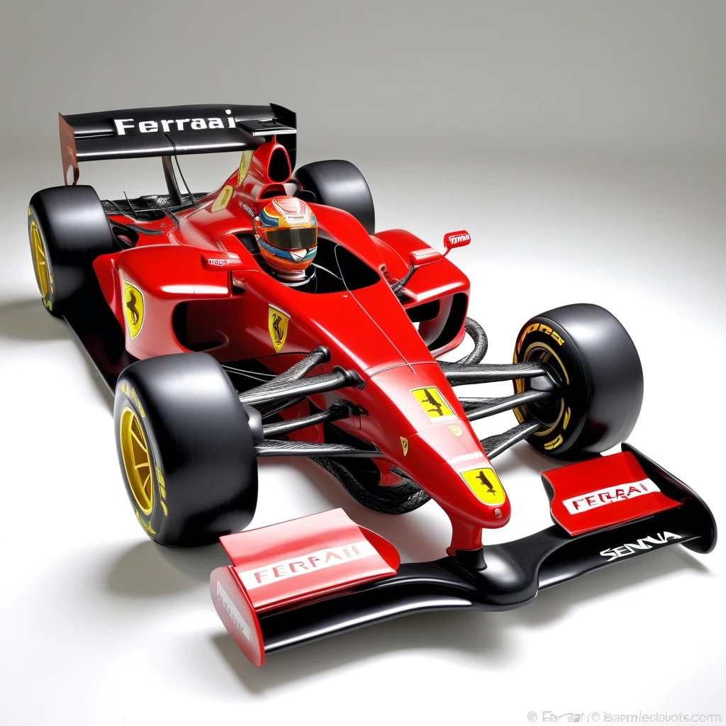 Ferrari Mp4 senna made of ropes