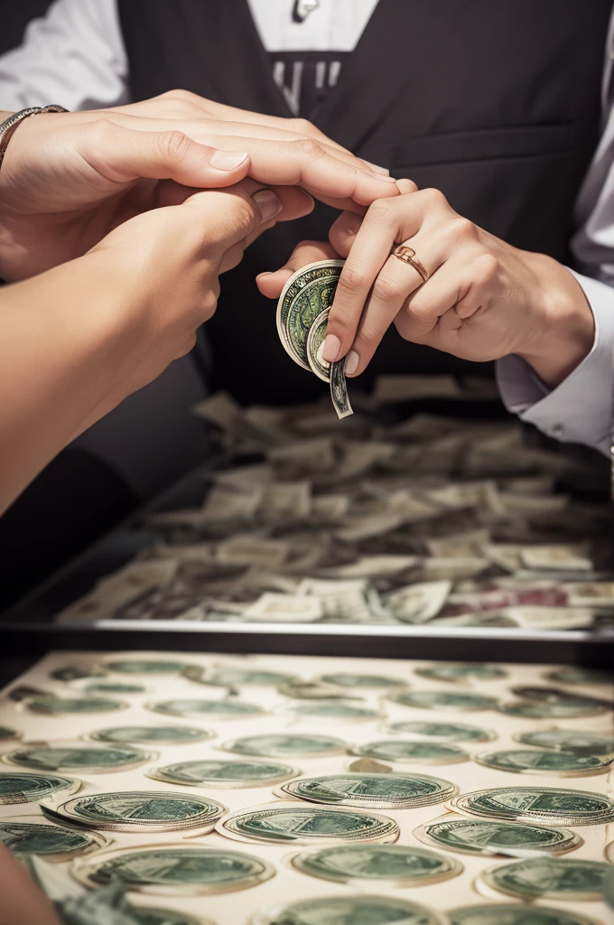 Creates an image about money investments