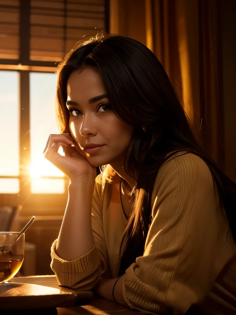 The secret of a prosperous life, cinematic, golden hour