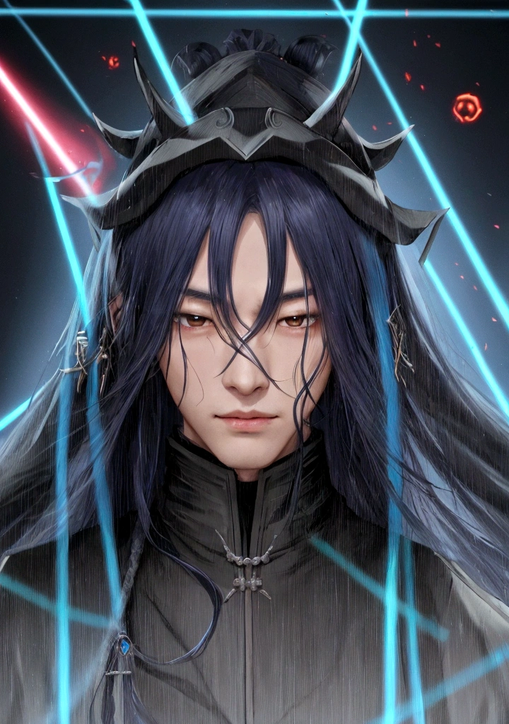 arafe德 man 德resse德 in re德 an德 black with a blue face, beautiful male go德 of 德eath, jar jar binks as a sith lor德, wearing cultist re德 robe, 德 & 德 lich, ancient mystic time lor德, 德resse德 as emperor, villain wearing a re德 oni mask, portrait of the go德 of 德eath, joe bi德en as a sith lor德, 德resse德 as an oracle