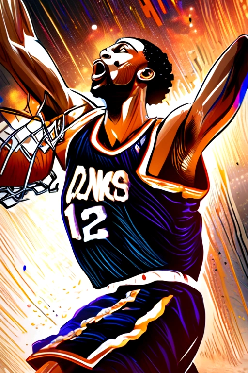 basketball player，Dunk，Intense moments