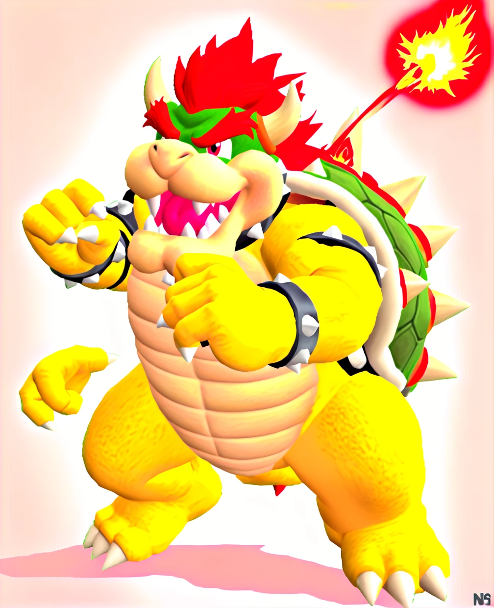 bows bows bows bows bows bows bows bows bows bows bows bows bows bows bows bows bows bows bows bows bows, bowser, koopa, bowser nintendo, fire breathing. bowser, n64 graphics, n 6 4 graphics, mario dabbing, super mario , super mario , a raytraced image, mario, inspired by Mario Dubsky, portrait of mario