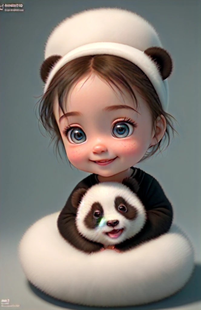(masterpiece), (Highest quality), (Super detailed), (whole body:1.2), So cute, baby, Pixar, baby panda in pajamas, Big bright eyes, fluffy, smile, Delicate and high quality, fairy tale, Incredibly detailed, Pixar style, Bright color palette, Natural light, Simple background with pure colors, Octane Rendering, Trending on Art Station, nice, Ultra Wide Angle, 8K, High resolution, Realistic