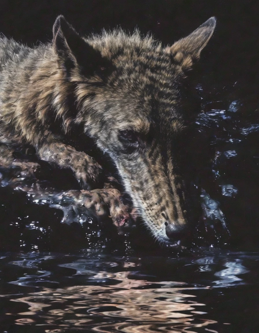 animal in ZGLITCHZ style