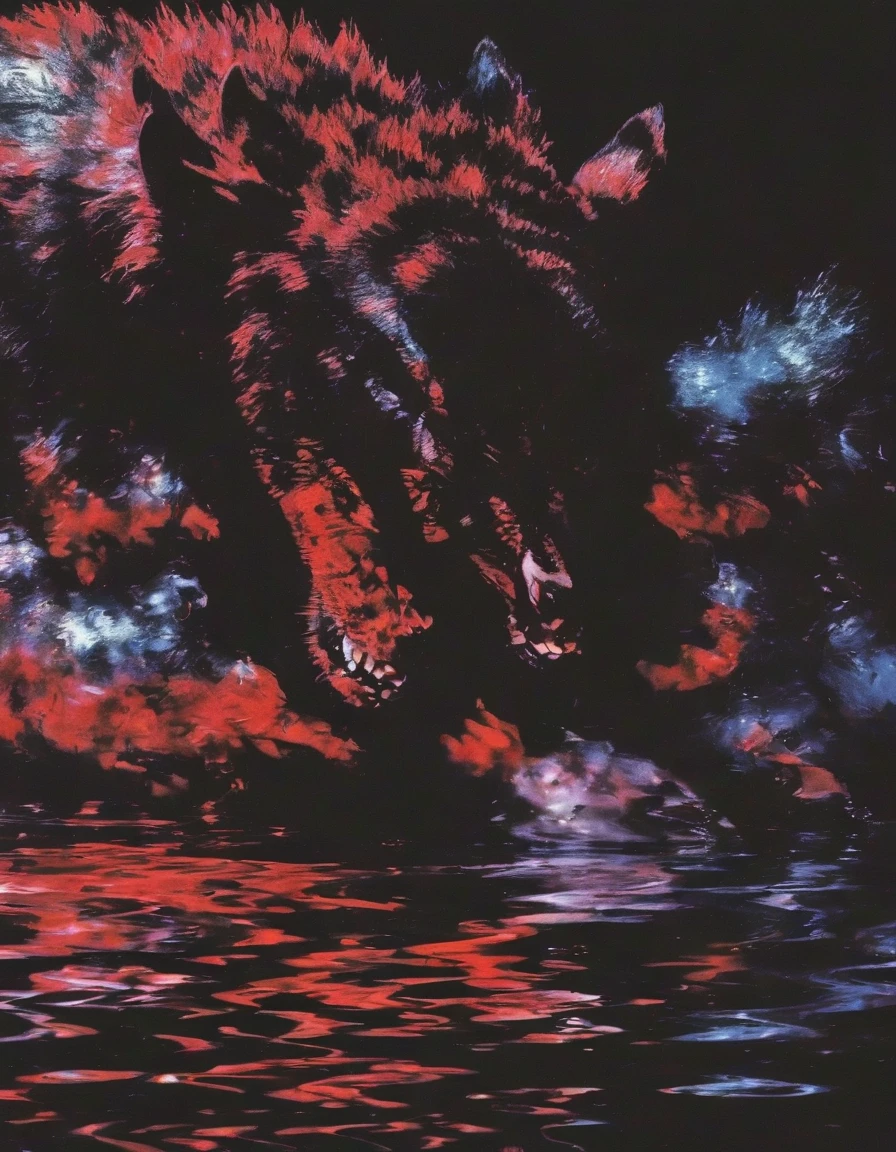 abstract photo art, animal in ZGLITCHZ style