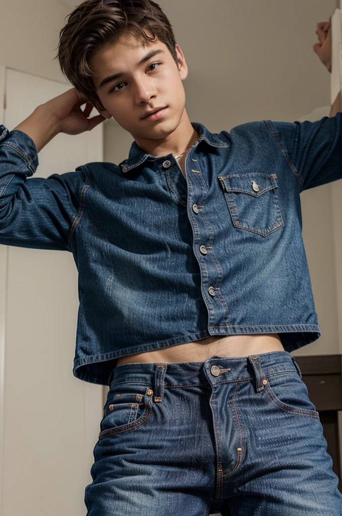 boy , , Lift up your shirt. , see six pack , Wear jeans. , Big target