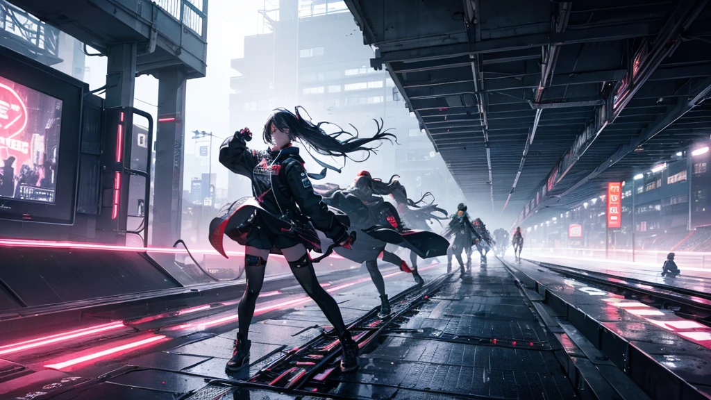 (Verse 2)
Hustle in the motherboard lanes, my verses run like coded trains,
Pixelated rain in the concrete veins,
Drop the bass, let's break these chains.
With every step, the ground shakes, a revolution in the wakes,
Synthesized voices, this anthem stakes,
In a world where the night never fades.