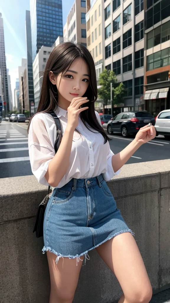((A beautiful girl alone in a big city)), (Like a discarded empty can), Until we know everything about each other, If it's love, then let's just sleep forever, (We won't leave until the end of the world), (-yeld ruay girl, Baby Facel Face), Beautiful breasts, (At a loss), (Yurakugai at night), (Detailed eyes and face:1.3, Professional photography techniques), (Highest quality, 8K, masterpiece:1.2, RAW Photos), (Gaze at the viewer, A look of hope:1.3)
