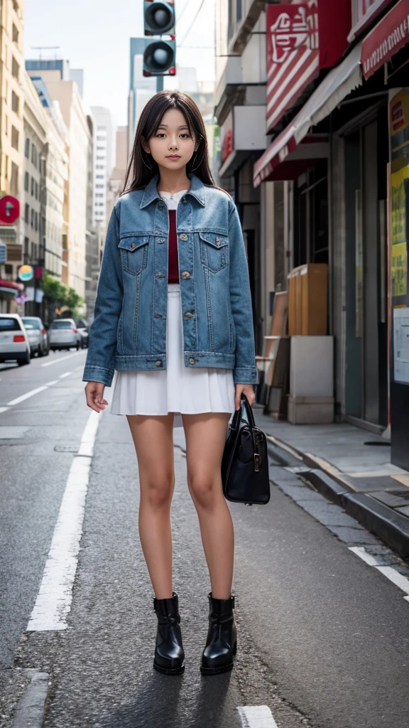 ((A beautiful girl alone in a big city)), (Like a discarded empty can), Until we know everything about each other, If it's love, then let's just sleep forever, (We won't leave until the end of the world), (16-year-old runaway girl, Baby Face:1.4, Idol Face), Beautiful breasts, (At a loss), (Yurakugai at night), (Detailed eyes and face:1.3, Professional photography techniques), (Highest quality, 8K, masterpiece:1.2, RAW Photos), (Gaze at the viewer, A look of hope:1.3)