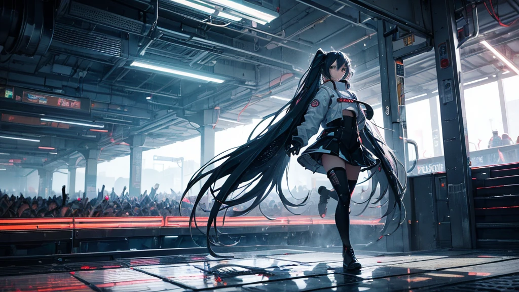 (Verse 2) Hustle in the motherboard lanes, my verses run like coded trains, Pixelated rain in the concrete veins, Drop the bass, let's break these chains. With every step, the ground shakes, a revolution in the wakes, Synthesized voices, this anthem stakes, In a world where the night never fades.