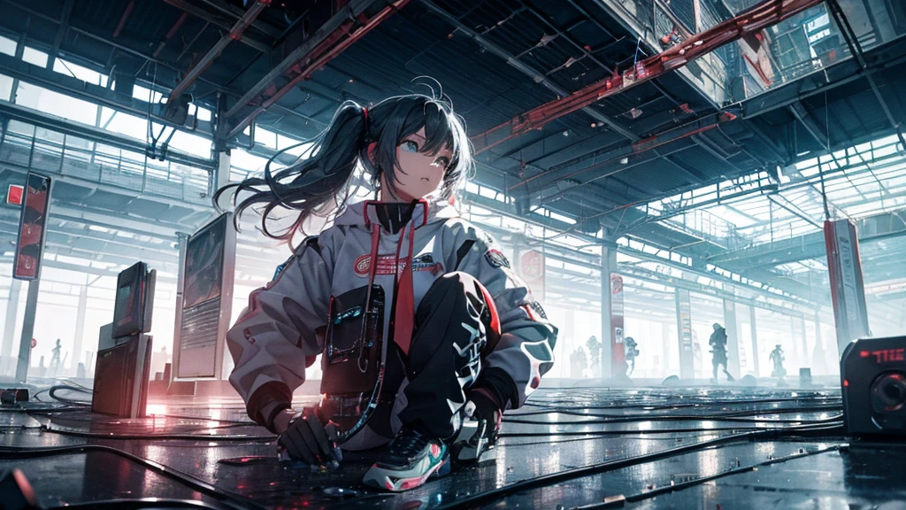 (Verse 2) Hustle in the motherboard lanes, my verses run like coded trains, Pixelated rain in the concrete veins, Drop the bass, let's break these chains. With every step, the ground shakes, a revolution in the wakes, Synthesized voices, this anthem stakes, In a world where the night never fades.
