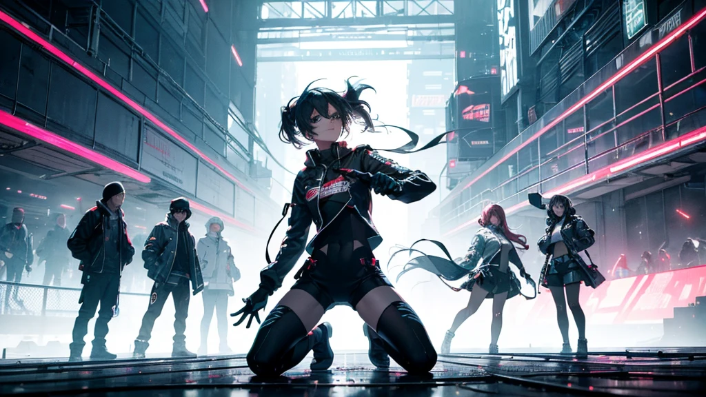 (Verse 2) Hustle in the motherboard lanes, my verses run like coded trains, Pixelated rain in the concrete veins, Drop the bass, let's break these chains. With every step, the ground shakes, a revolution in the wakes, Synthesized voices, this anthem stakes, In a world where the night never fades.