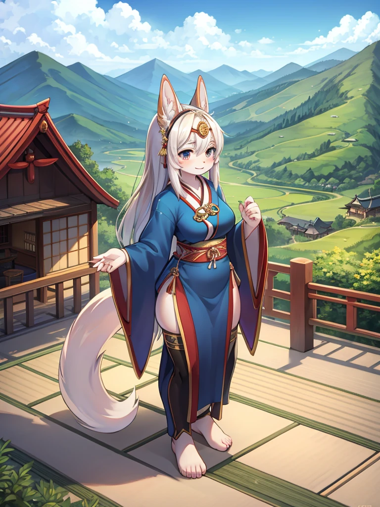 Fertility Goddess , clothed , Original Japanese Landscape