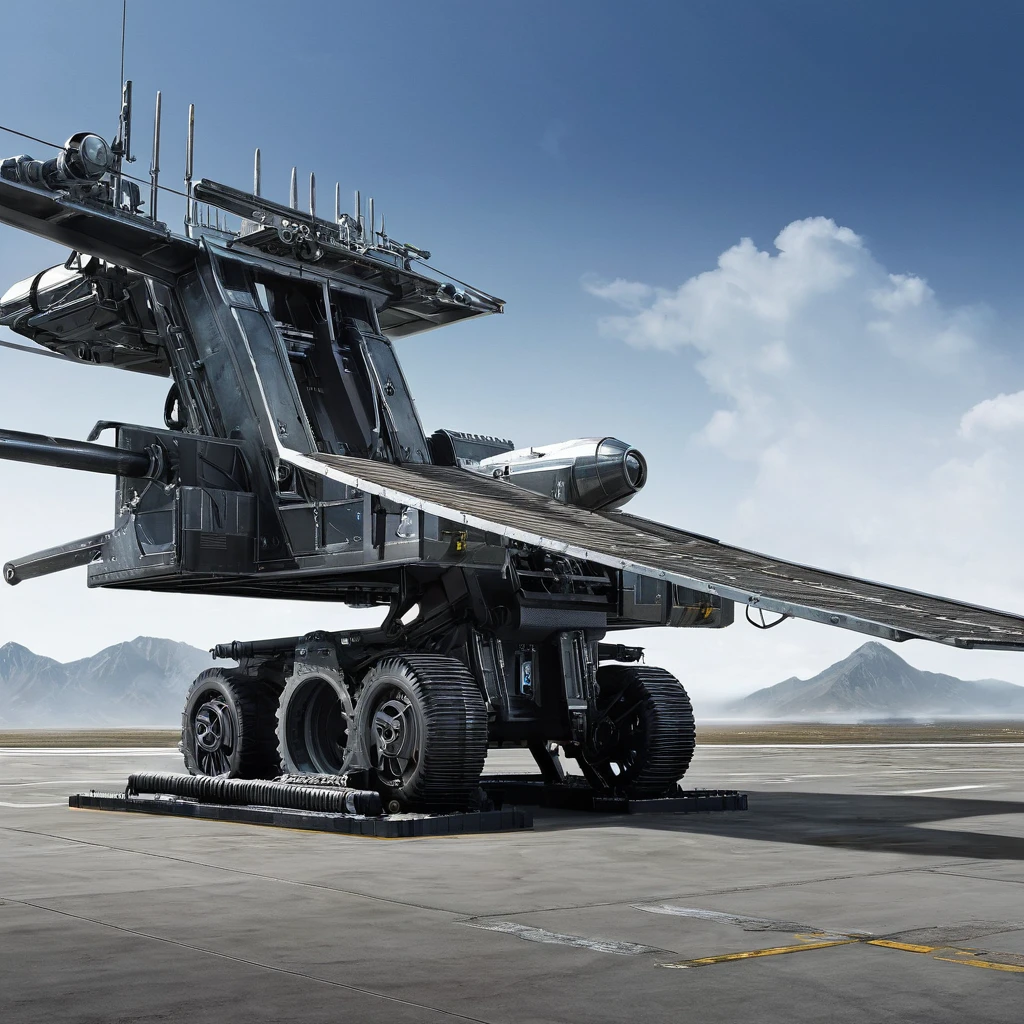 catapults, Runway, Machine Wall ,Science Fiction, masterpiece
