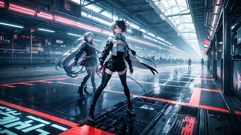 (Verse 2) Hustle in the motherboard lanes, my verses run like coded trains, Pixelated rain in the concrete veins, Drop the bass, let's break these chains. With every step, the ground shakes, a revolution in the wakes, Synthesized voices, this anthem stakes, In a world where the night never fades.