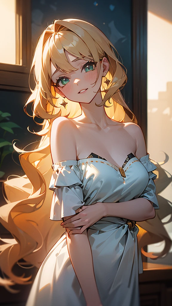 (masterpiece:1.5),ultra-detailed, 8K, High resolution, best quality, (depth of field:1.4), (parfect anatomy:1.2), (1girl), (solo), (from diagonal front), looking at viewer, (full body), (delicate beauty and cute girl), (16years_old girl), (silver hair), (extreme long hair), (blue eyes), (fine detailed eyes), 
(small bast), (bangs), (french braid), (slender), parted lips,collarbone, creavege, navel, 
(white swimsuit), (gloss swimsuit), (onepiece swimsuit:1.5),(sheer_fashion:1.6), outdoor, horizont, sea background, at beach, (magic hour:1.2), solar, ripple, (partially submerged), (sitting on the edge of the water), (wariza:1.5), (lens flare:1.2), (front light), (back light),
(beautiful reflection:1.3),
(Prismatic light:1.2),
(sparkling light:1.4),
(beautiful light:1.2),
(fantastical light:1.3),
(prismatic reflection:1.4),
(soft reflection:0.8),
(natural reflection:1.2),
(sense of depth:1.4),