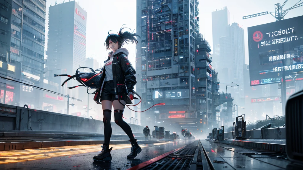 (Verse 2) Hustle in the motherboard lanes, my verses run like coded trains, Pixelated rain in the concrete veins, Drop the bass, let's break these chains. With every step, the ground shakes, a revolution in the wakes, Synthesized voices, this anthem stakes, In a world where the night never fades.