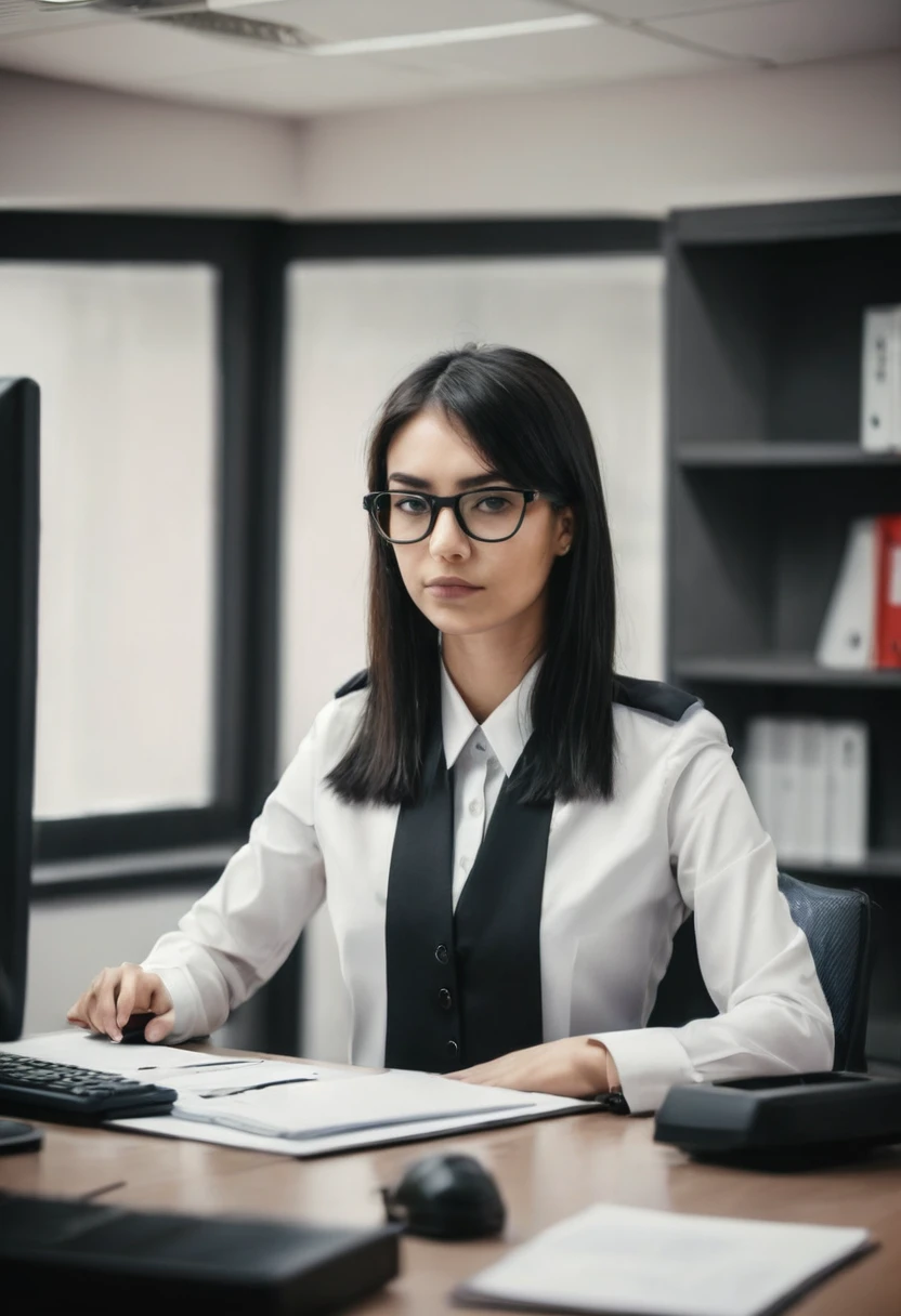 woman as security in office 