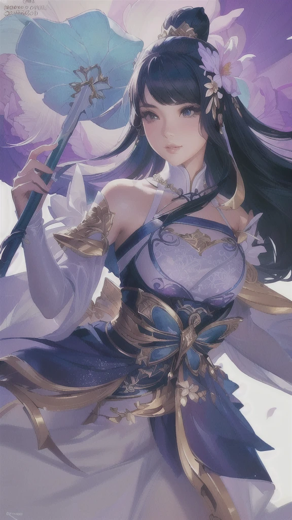 Beautiful a close up of a woman holding a flower and a staff, extremely detailed artgerm, artgerm lau, style of artgerm, artgerm detailed, ! dream artgerm, style artgerm, trending artgerm, realistic