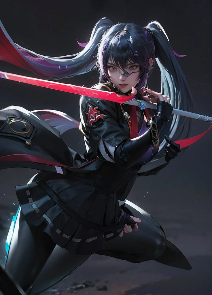 a close up of a woman with a purple and black costume, shadowbringers cinematic, 4 k detail fantasy, a beautiful fantasy empress, game cg, xianxia fantasy, xianxia hero, 2. 5 d cgi anime fantasy artwork, cinematic goddess close shot, ruan jia and artgerm, wow 4 k detail fantasy, hyperdetailed fantasy character
