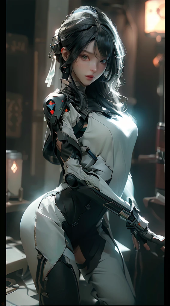 ((Highest quality)), ((masterpiece)), (detailed:1.4), 3d, Beautiful cyberpunk woman image,High resolution (High Dynamic Range),Ray Tracing,NVIDIA,Super Resolution,Unreal 5,Scattered beneath the surface,PBR Texturing,Post-processing,Anisotropic Filtering,Depth of written boundary,Maximum clarity and sharpness,Multilayer Texture,Albedo and Specular Maps,Surface Shading,Accurate simulation of light-matter interactions,Perfect proportions,Octane Rendering,Two-tone lighting,wide aperture,Low ISO,White balance,Three-part method,8K RAW,