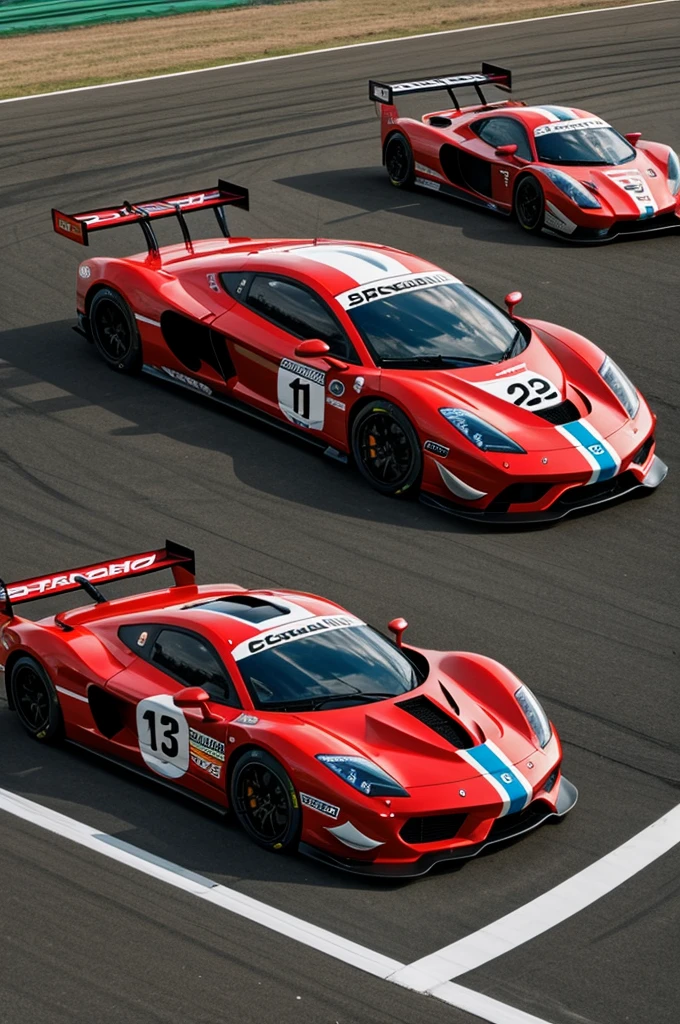 Super modern racing car