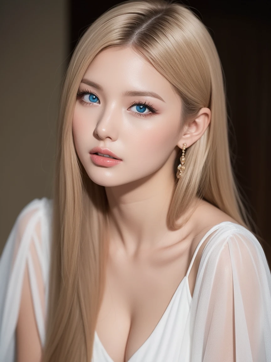 A woman of beauty in a fantastic space, Tight micro dress white and gold color, 98k, {{Masterpiece}}, Best Quality, High Quality:1.4), {{[[FRONT LOOK}}, eye_contact, Various poses)]], very pretty look face, and very pretty eyes, cute images, lovely images, {{whole full body}}, {{{{{{{{Long legs}}}}}}}}, {{{{slim sexy body}}}}, {{{{{{Tall woman}}}}}}, {{177 cm tall}}, solo, beautiful, lovely, adorable, pale skin, {{18to 22 years old German girl}}, look beautiful German girl and blue eyes or green eyes with platinum blonde hair color), Nordic German young girl, {{{{{{{{{{full body}}}}}}}}}}, {{{{{{{{{{high_heels}}}}}}}}}},