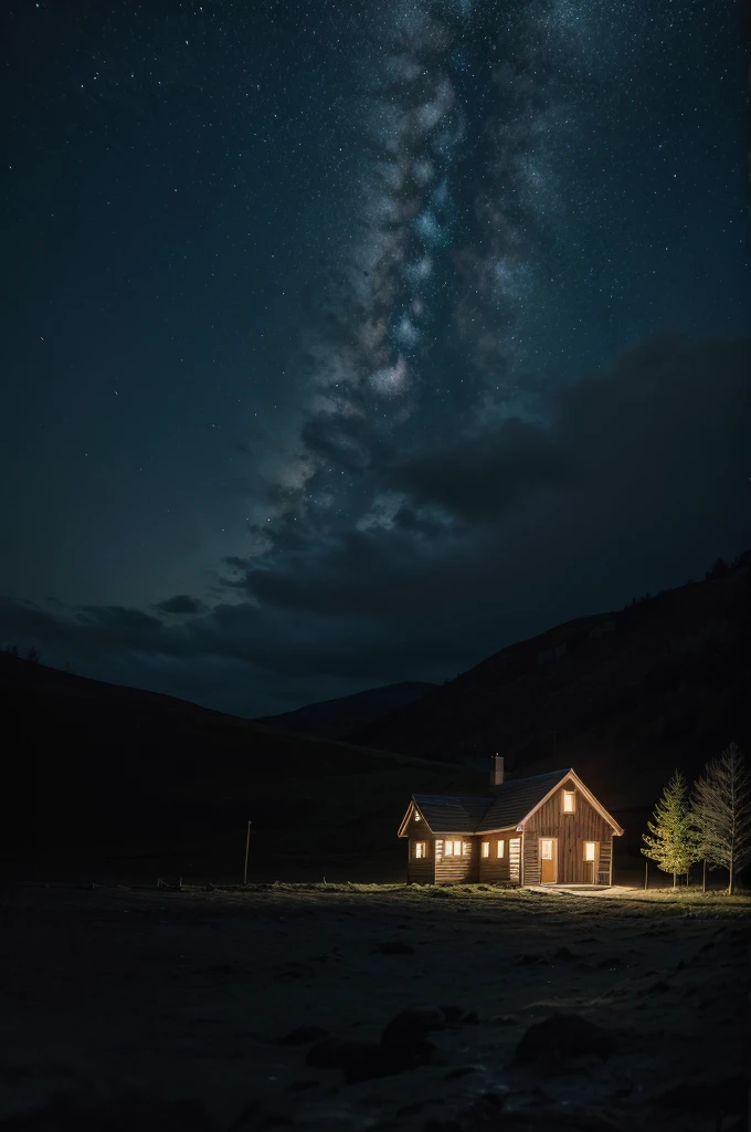 do it with just 1 house, and much deeper in the dark landscape of the night