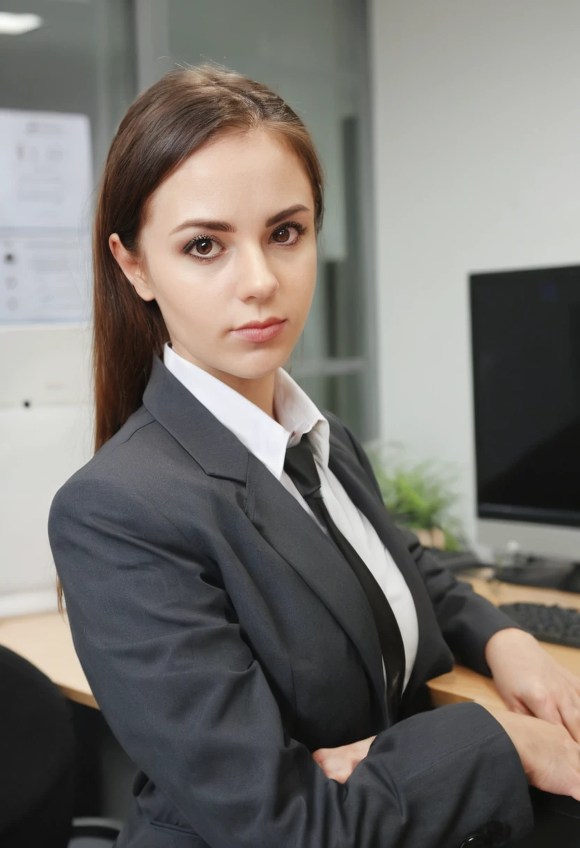woman as security in office 