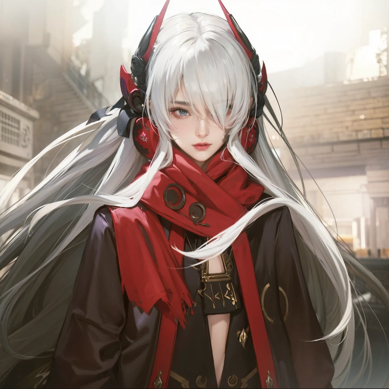 a close up of a woman with a purple and black costume, shadowbringers cinematic, 4 k detail fantasy, a beautiful fantasy empress, game cg, xianxia fantasy, xianxia hero, 2. 5 d cgi anime fantasy artwork, cinematic goddess close shot, ruan jia and artgerm, wow 4 k detail fantasy, hyperdetailed fantasy character