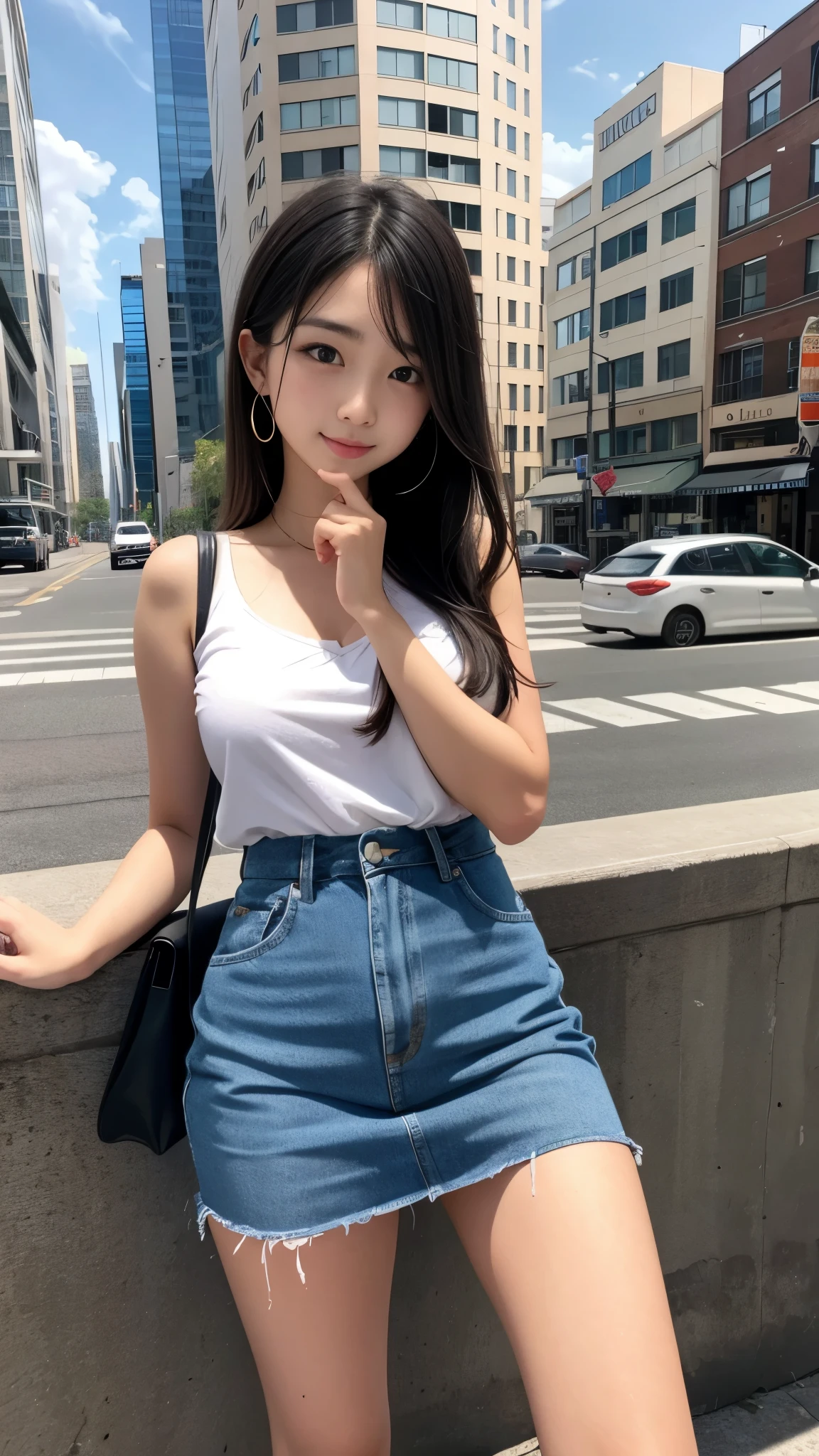 ((A beautiful girl alone in a big city)), (Like a discarded empty can), Until we know everything about each other, If it's love, then let's just sleep forever, (We won't leave until the end of the world), (16-year-old runaway girl, Baby Face:1.4, Idol Face), (Beautiful breasts), (At a loss), ((A beautiful girl soliciting customers in Yurakucho at night, Naughty hand sign:1.3)), (Detailed eyes and face:1.3, Professional photography techniques), (Highest quality, 8K, masterpiece:1.2, RAW Photos), (Gaze at the viewer, A look of hope:1.3)