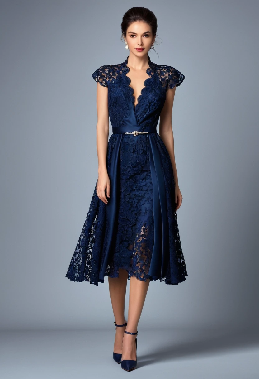 Romantic style, beautiful woman, beautiful clothes, beautiful  accessories, full length,