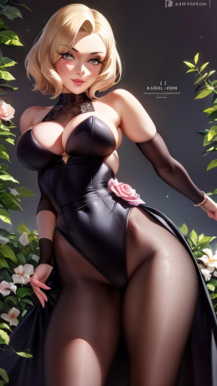 Marilyn Monroe, Vintage Style , Ultra-detailed plant l, Line Designer, Digital Ill Station, Thick paint, Maximalist Botany, A masterpiece that exemplifies beautiful and aesthetically pleasing, Topaz AI Post-Editing