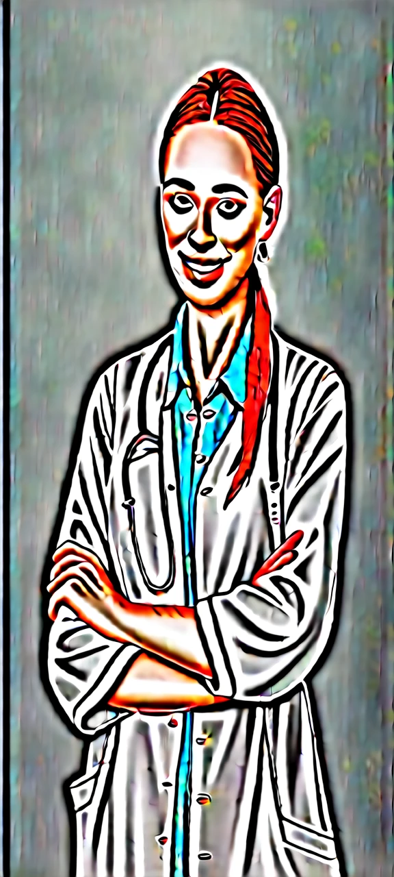 face,brown hair,grey eyes,juicy lips,nurse in scrubs,ample bosom (enhanced:1.1),(voluminous,bust:1.1),(curvaceous,busty:1.2),plump buttocks (enhanced:1.1),(voluptuous:1.1),charming smile,feminine appearance,professional,ultra-detailed,realistic,portrait,soft light