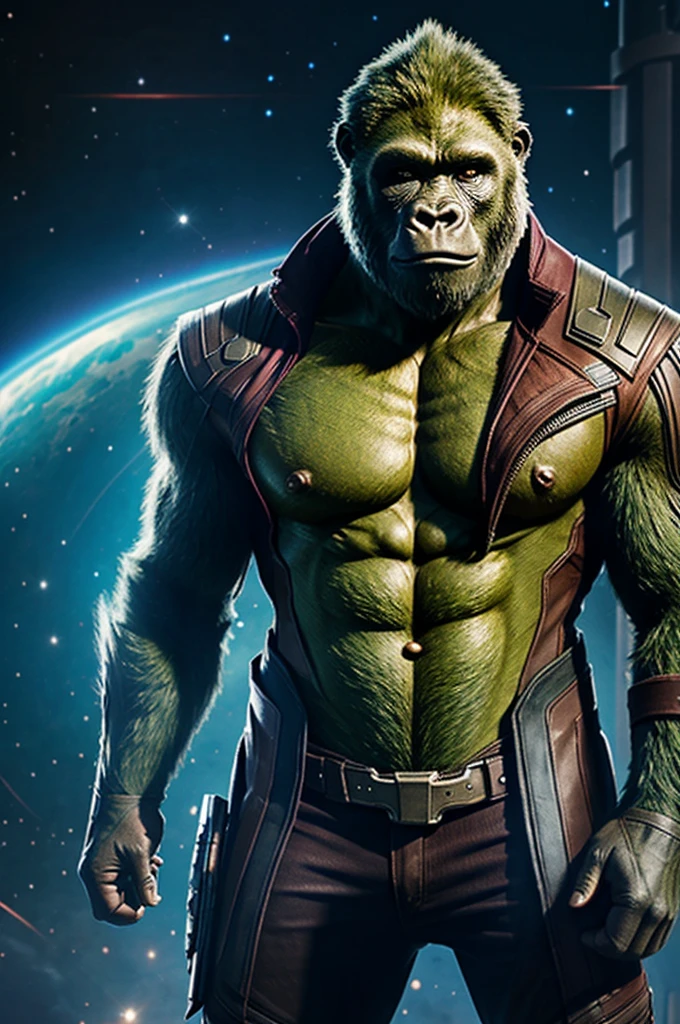 Guardians of the Galaxy style gorilla 