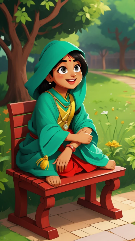 Ek Neta ki cartoon Chhavi bench per bhashan dete hue