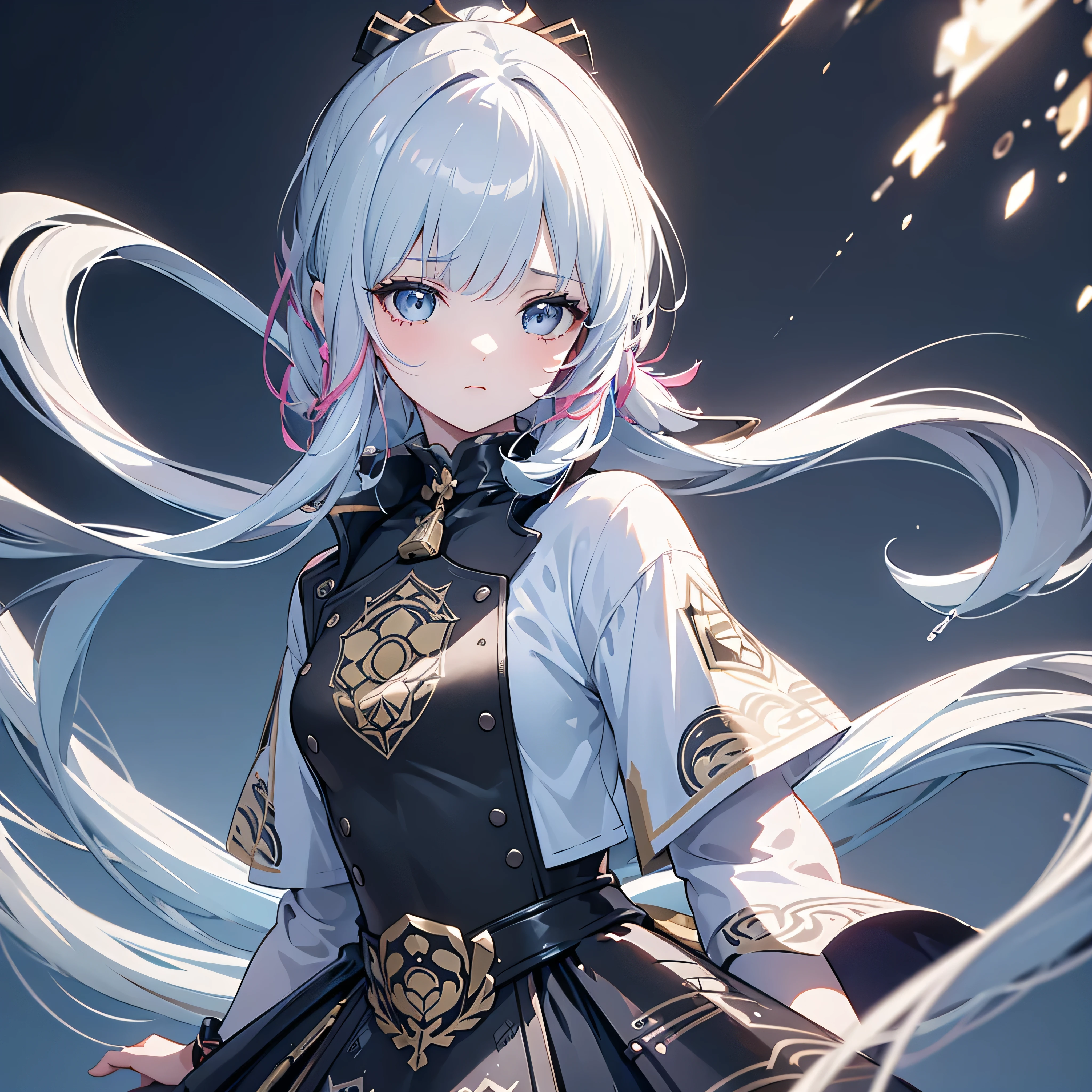 (masterpiece), (best quality), (ultra detailed),(disheveled hair),(illustration), (1girl), (Fashionable clothing), standing, Fashion model, looking at viewer, (interview), (simple background),beautiful detailed eyes, delicate beautiful face, Floating,(high saturation),(colorful splashes),colorful bubble,(shining), focus on face, hifumi , light yellow hair, bangs, hair ring, floating flowers, floating hairs.Girl, anime waifu, looking at viewer, highlydetailed, reflections transparent iridescent colors, long transparent iridescent RGB hair, artby Serafleur from artstation, thick acrylic,illustration on pixiv, waist up portrait, gorgeoussacred girl, best quality, ultra detailed,sad,clever,beautiful face , beautiful lighton black background, Character stvle renderedby Octane,